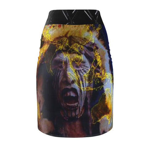 Women's  HIP HOP ART Pencil Skirt (AOP)