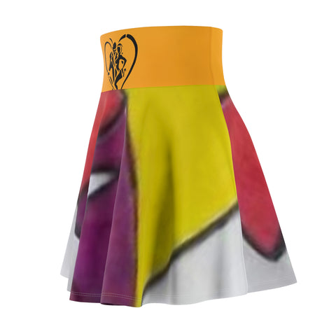 Women's  HIP HOP ART Skater Skirt (AOP)