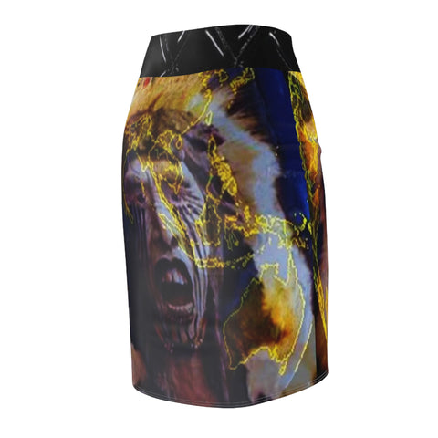 Women's  HIP HOP ART Pencil Skirt (AOP)