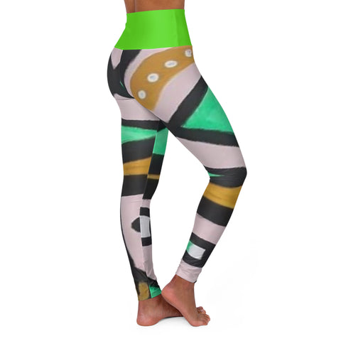 High Waisted  HIP HOP ART Yoga Leggings (AOP)