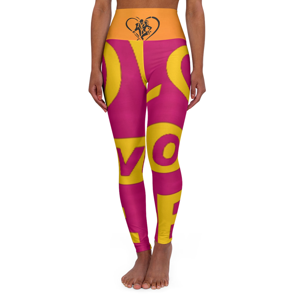 High Waisted  HIP HOP ART Yoga Leggings (AOP)