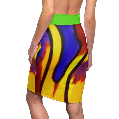 Women's  HIP HOP ART Pencil Skirt (AOP)