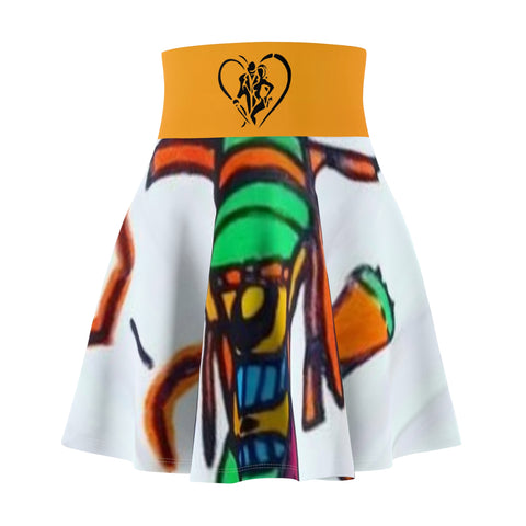 Women's HIP HOP ART Skater Skirt (AOP)