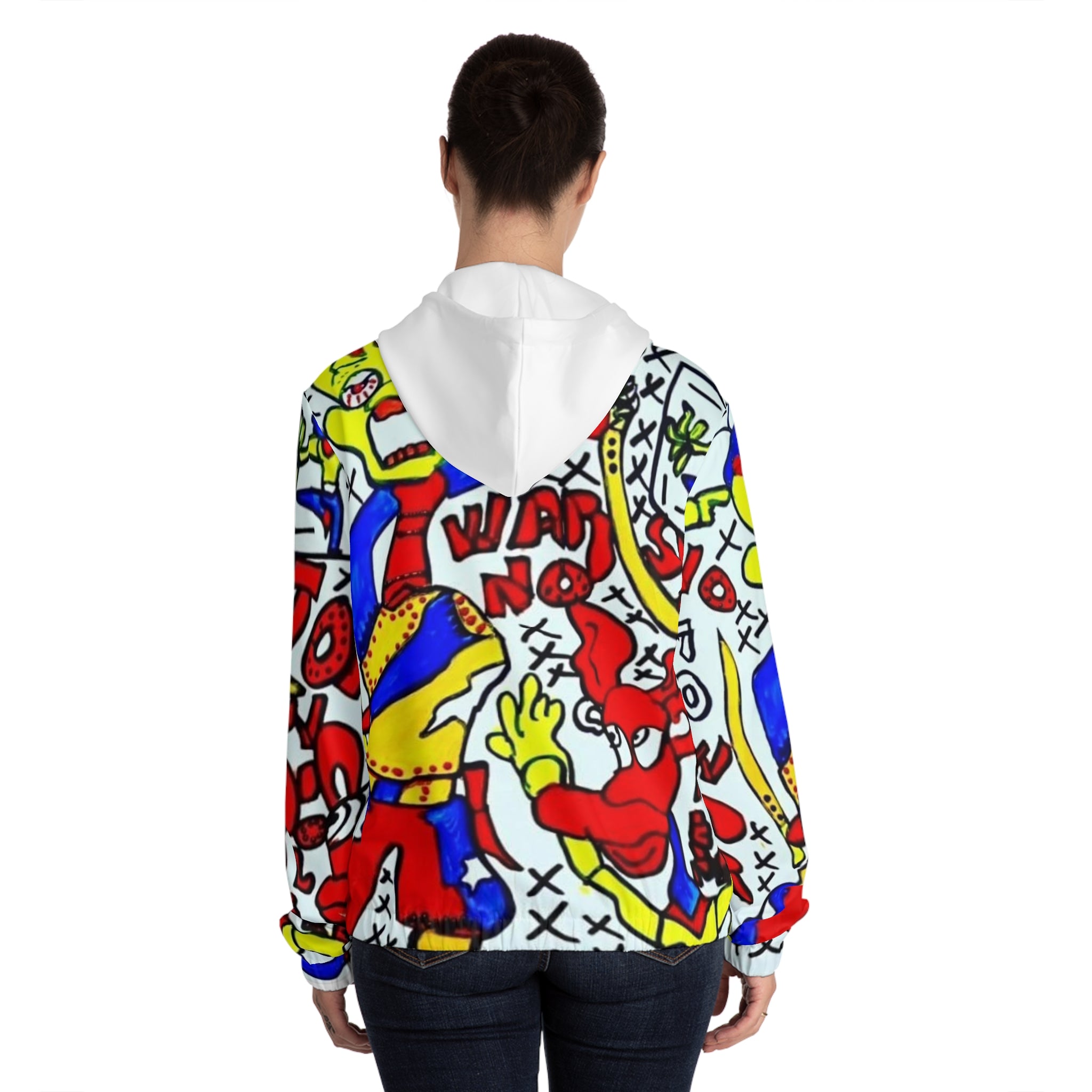 Women’s Full-Zip HIP HOP ART Hoodie (AOP)