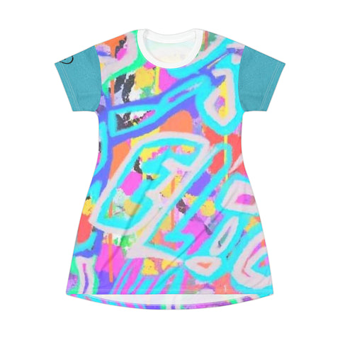 HIP HOP ART T-Shirt Dress (AOP)