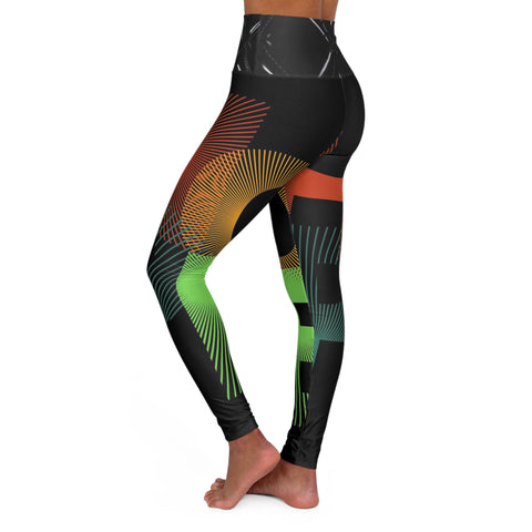 High Waisted  HIP HOP ART Yoga Leggings (AOP)