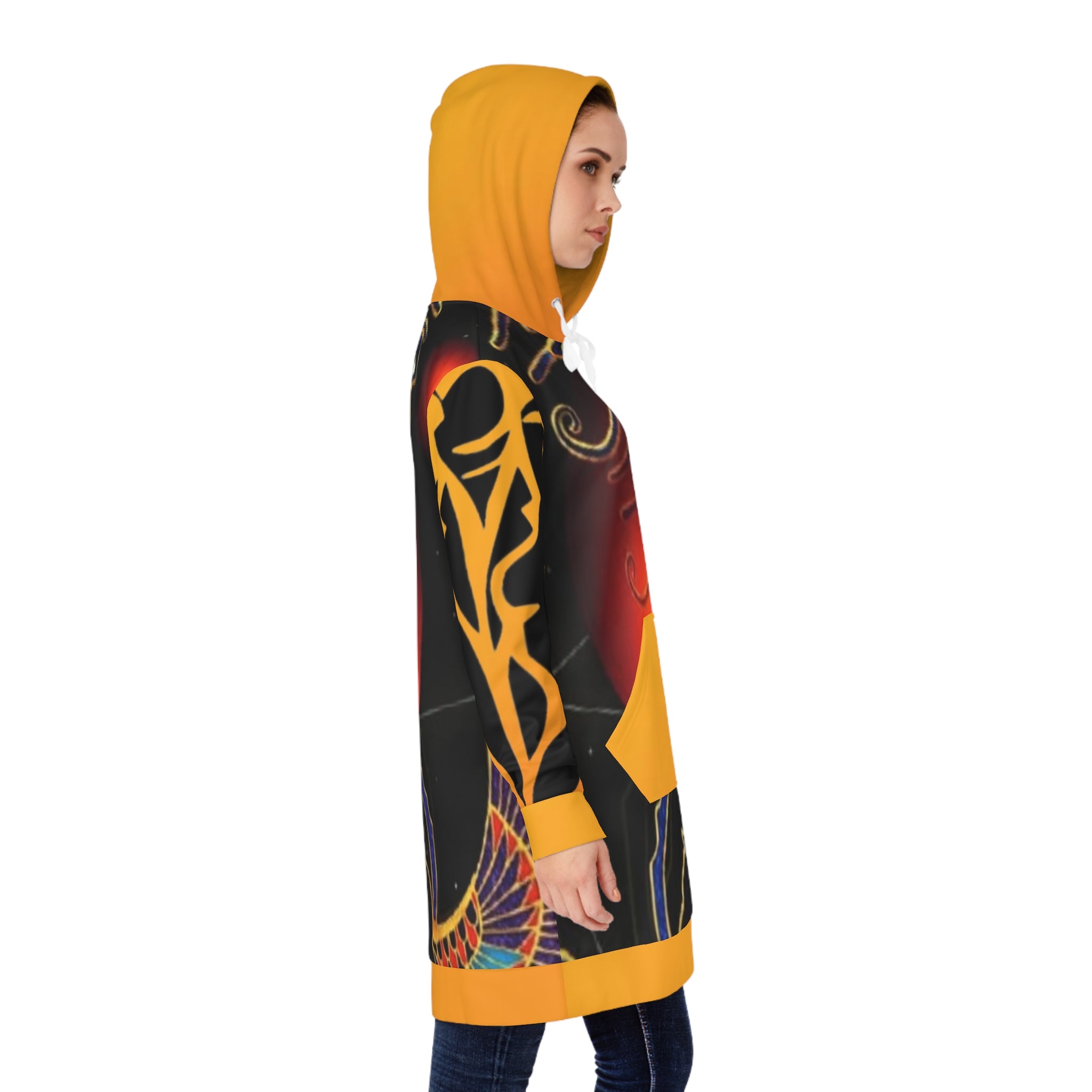 Women's HIP HOP ART Hoodie Dress (AOP)
