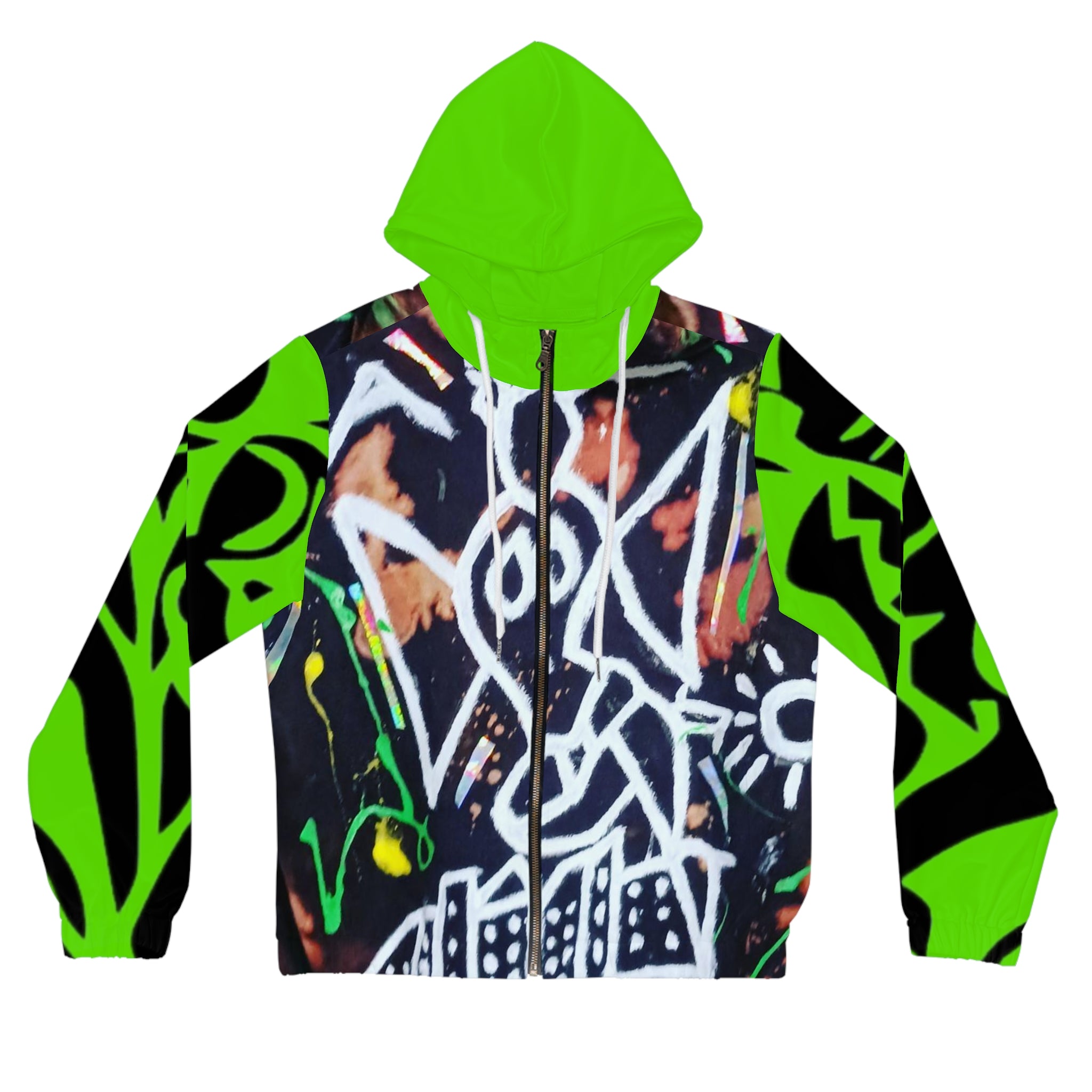 Women’s Full-Zip HIP HOP ART Hoodie (AOP)