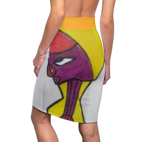 Women's  HIP HOP ART Pencil Skirt (AOP)