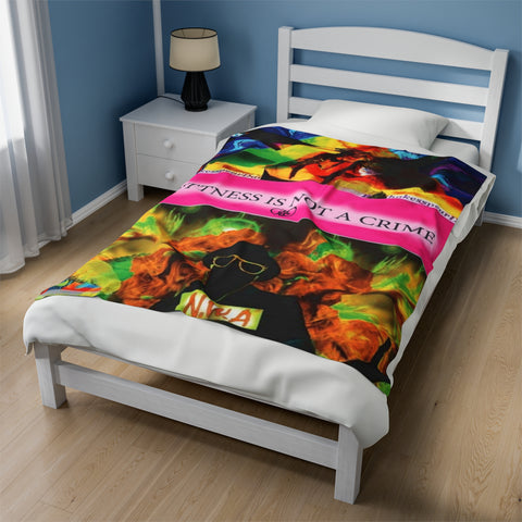 Velveteen Plush  HIP HOP ART  Blanket