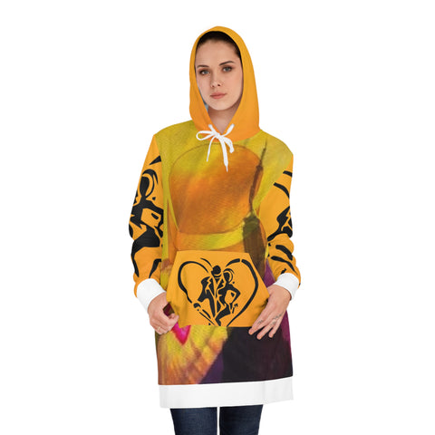 Women's HIP HOP ART Hoodie Dress (AOP)