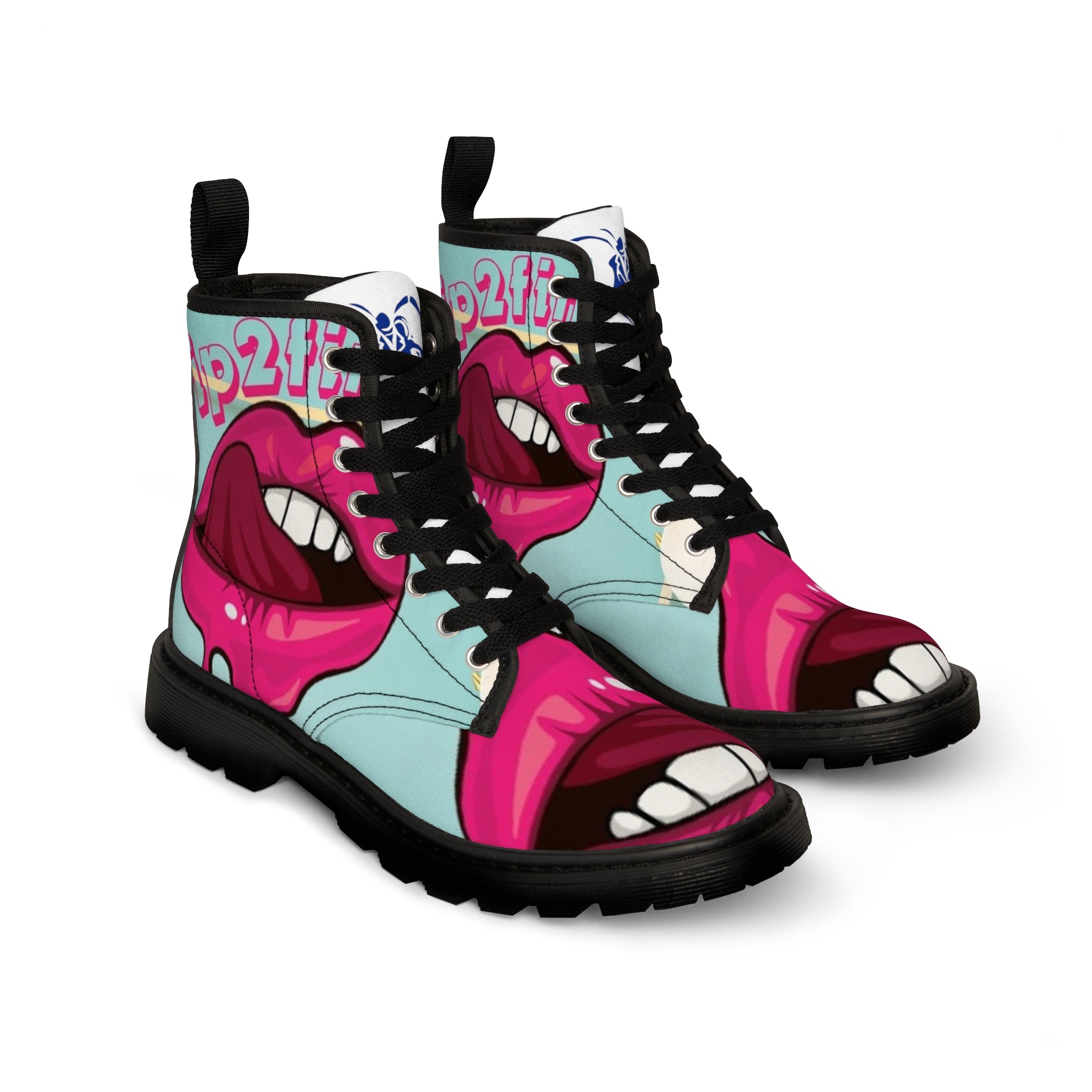 Women's HIP HOP ART Canvas Boots