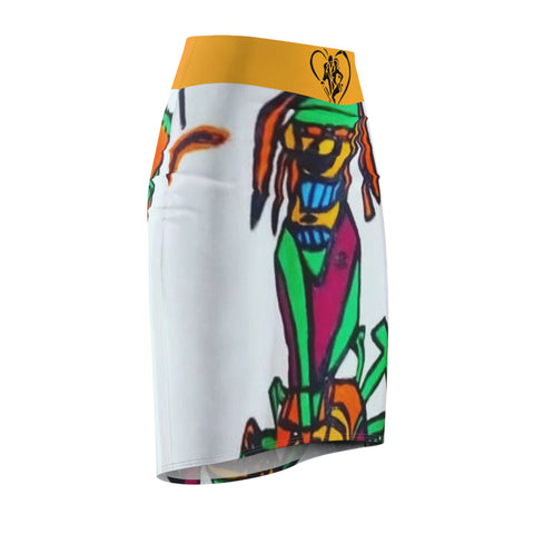 Women's HIP HOP ART Pencil Skirt (AOP)