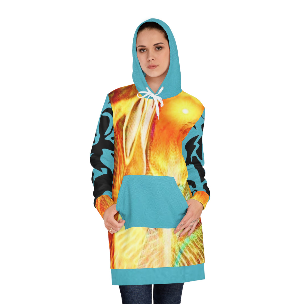 Women's HIP HOP ART Hoodie Dress (AOP)