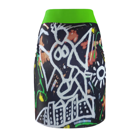Women's HIP HOP ART Pencil Skirt (AOP)