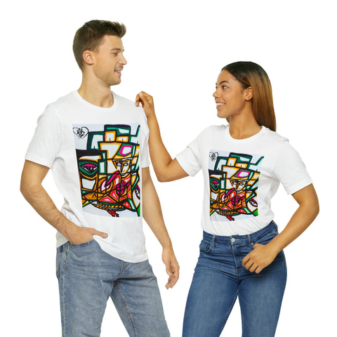 Unisex Hip Hop Art Jersey Short Sleeve Tee