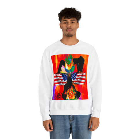 Unisex Heavy Blend™  HIP HOP ART Crewneck Sweatshirt